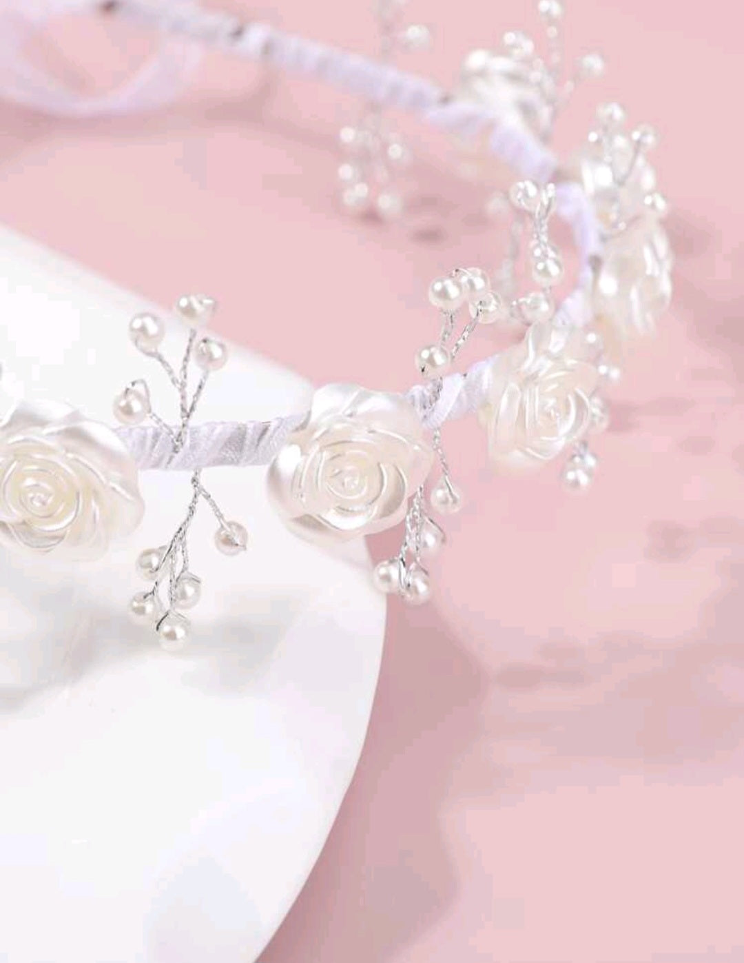 Accesorios, Tocado, vincha, blanco, Bautismo