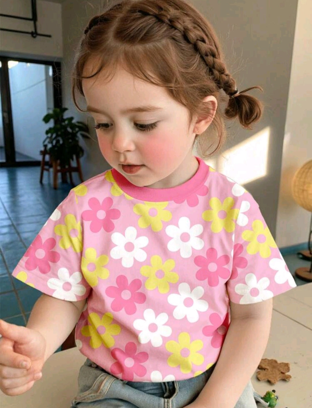 Remerita colorida, diseño flores🌸1033