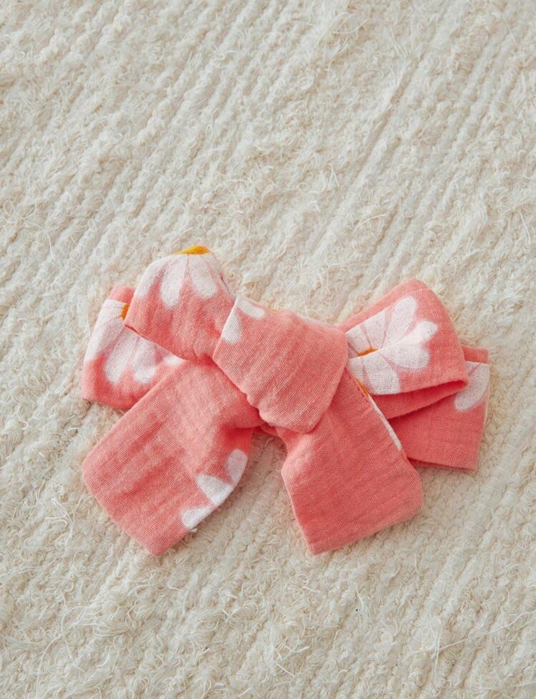 Conjunto Body más vincha, margaritas, rosa, 1026