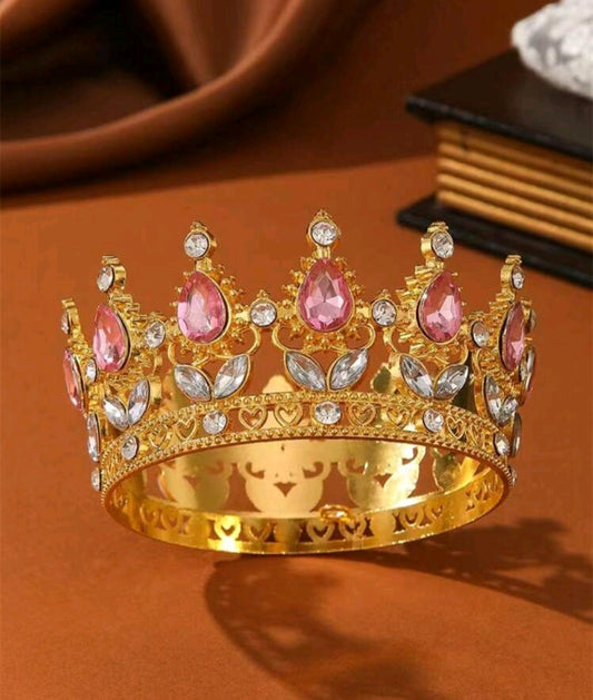 Tiara, corona, dorado, accesorios, 1061