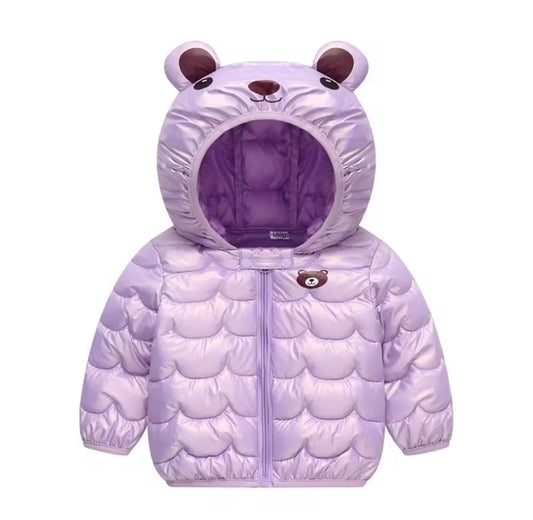 Camperita, campera, rompe viento lila metalizada 💟1037