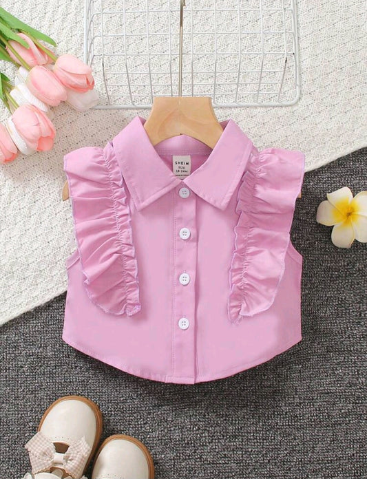 Camisita, camisa, rosa, granja 🎀 1153