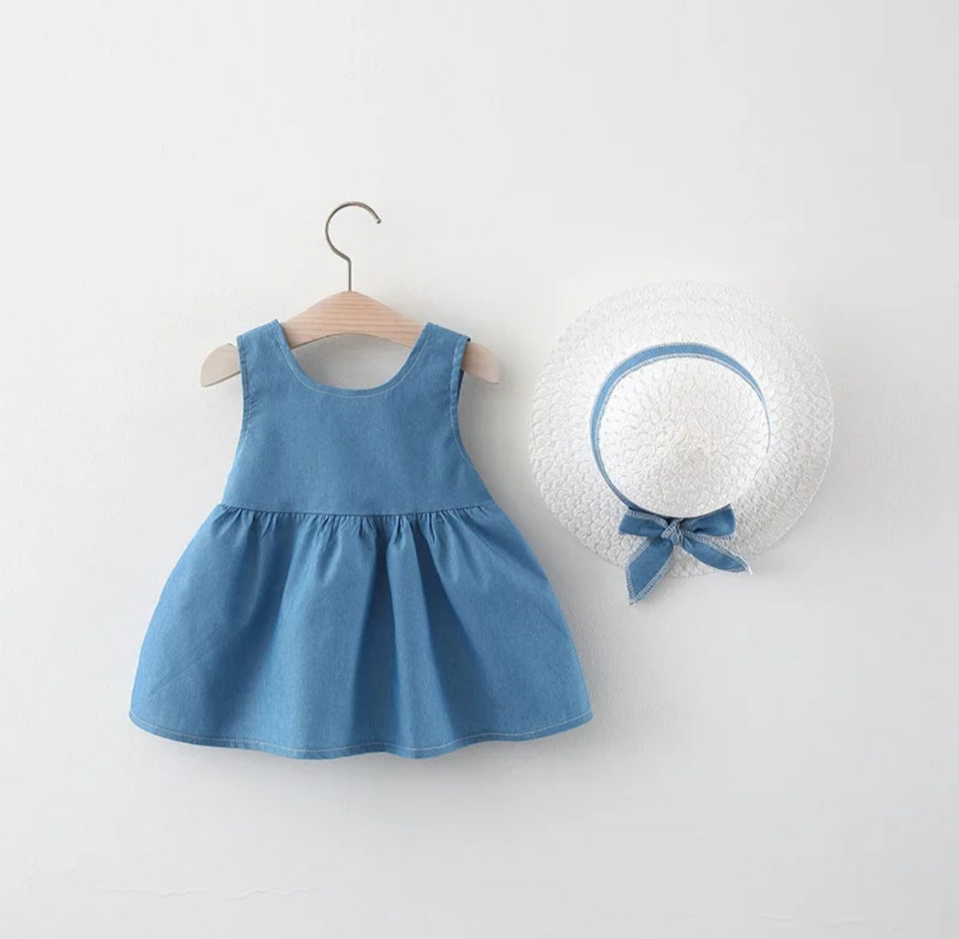 Vestido más sombrerito, Azul marino💙👒1212