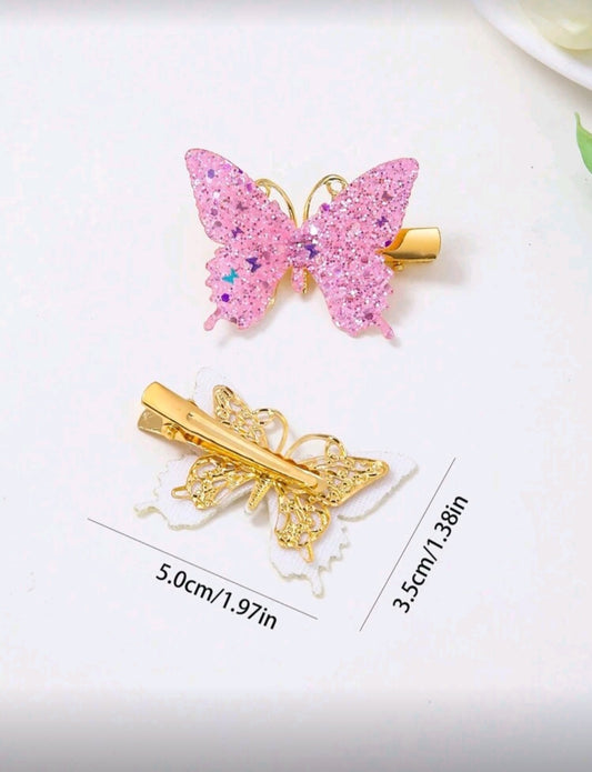 Accesorios el par, hebillitas, mariposas🦋1347