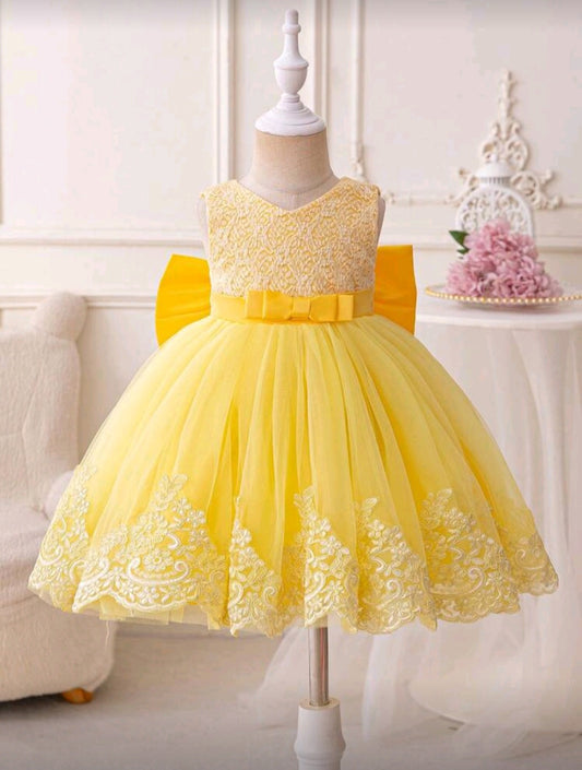 Vestido Amarillo, abejita, princesa🌼1632