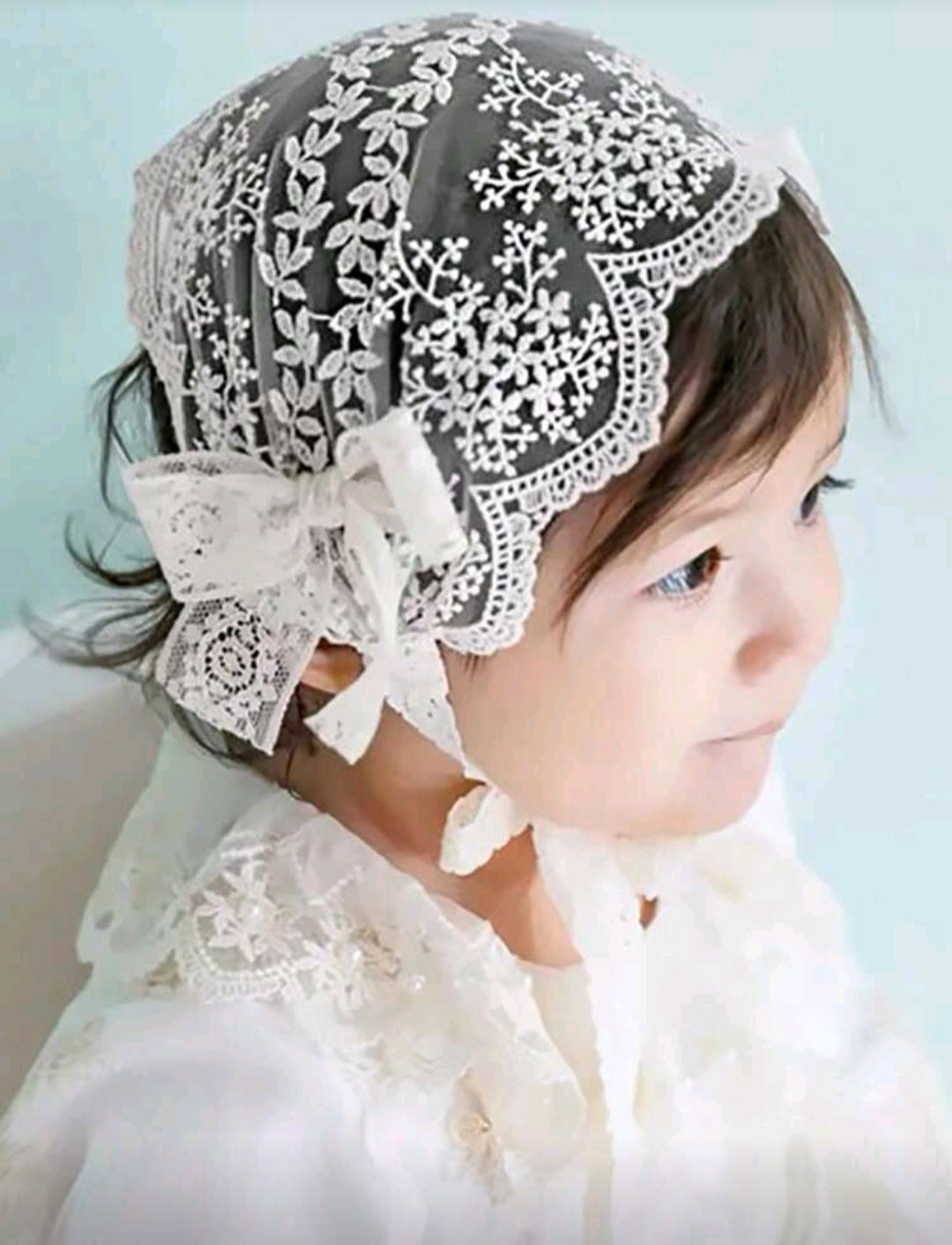 Gorro para Bautismo 😇🤍1540