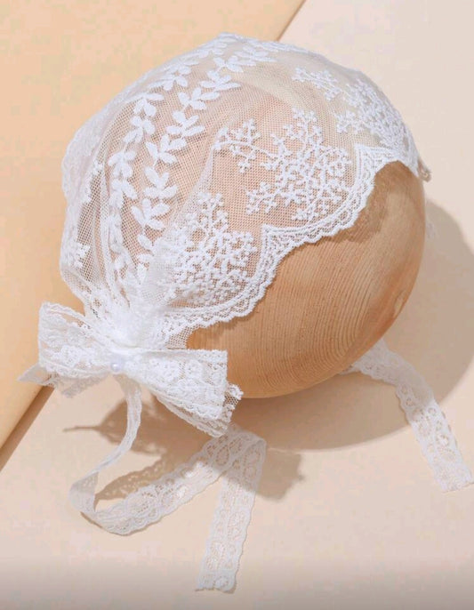 Gorro para Bautismo 😇🤍1540