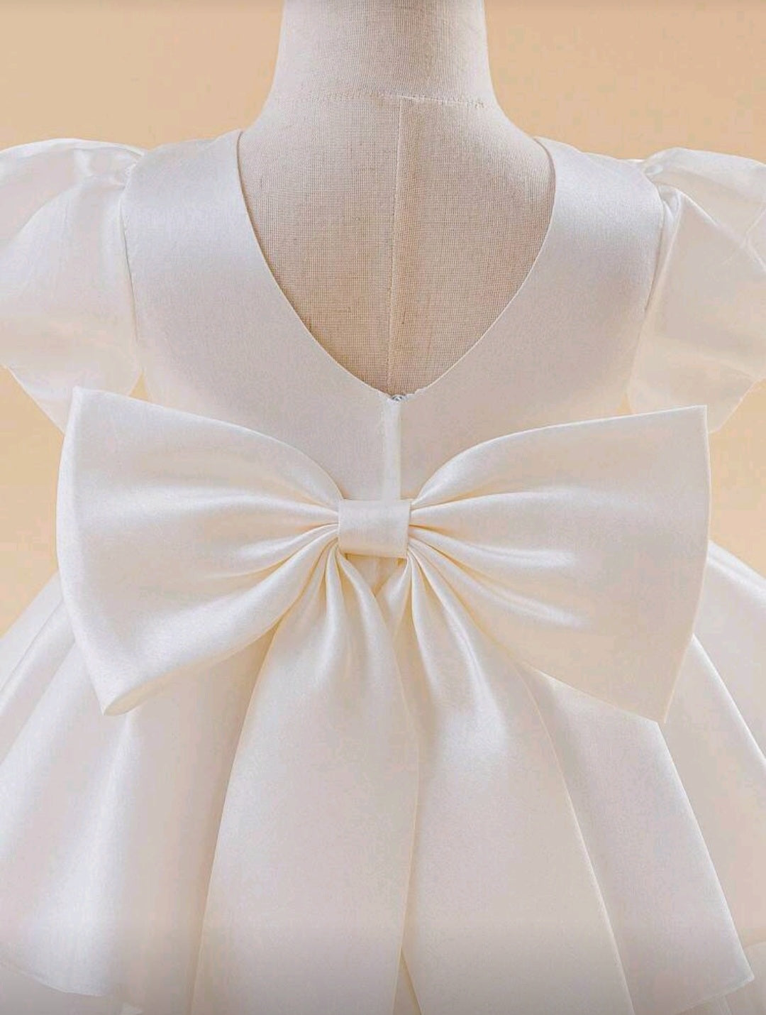 Vestido Blanco Elegante para Bautismo 🤍✨1549