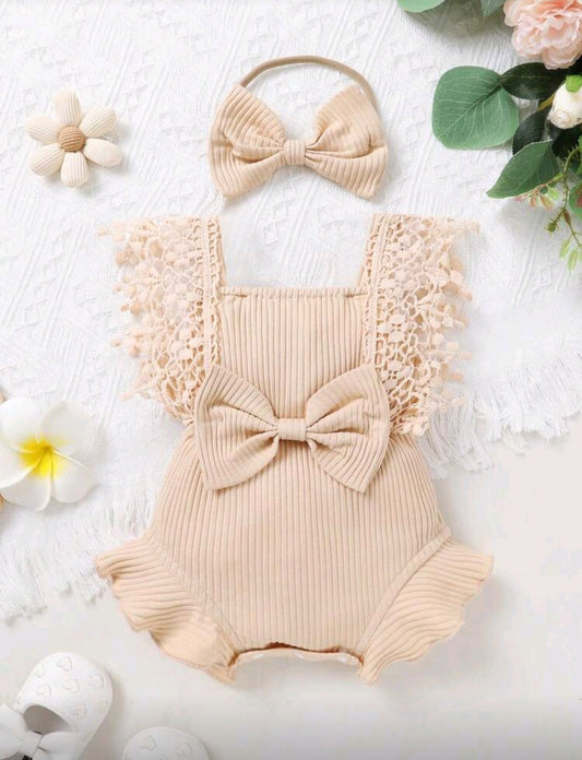 Body más vincha Beige🌟1555