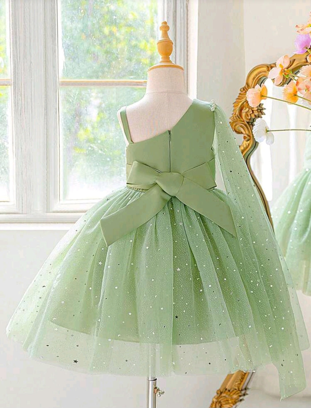 Vestido Verde elegante con brillos 💚✨ 2045VC