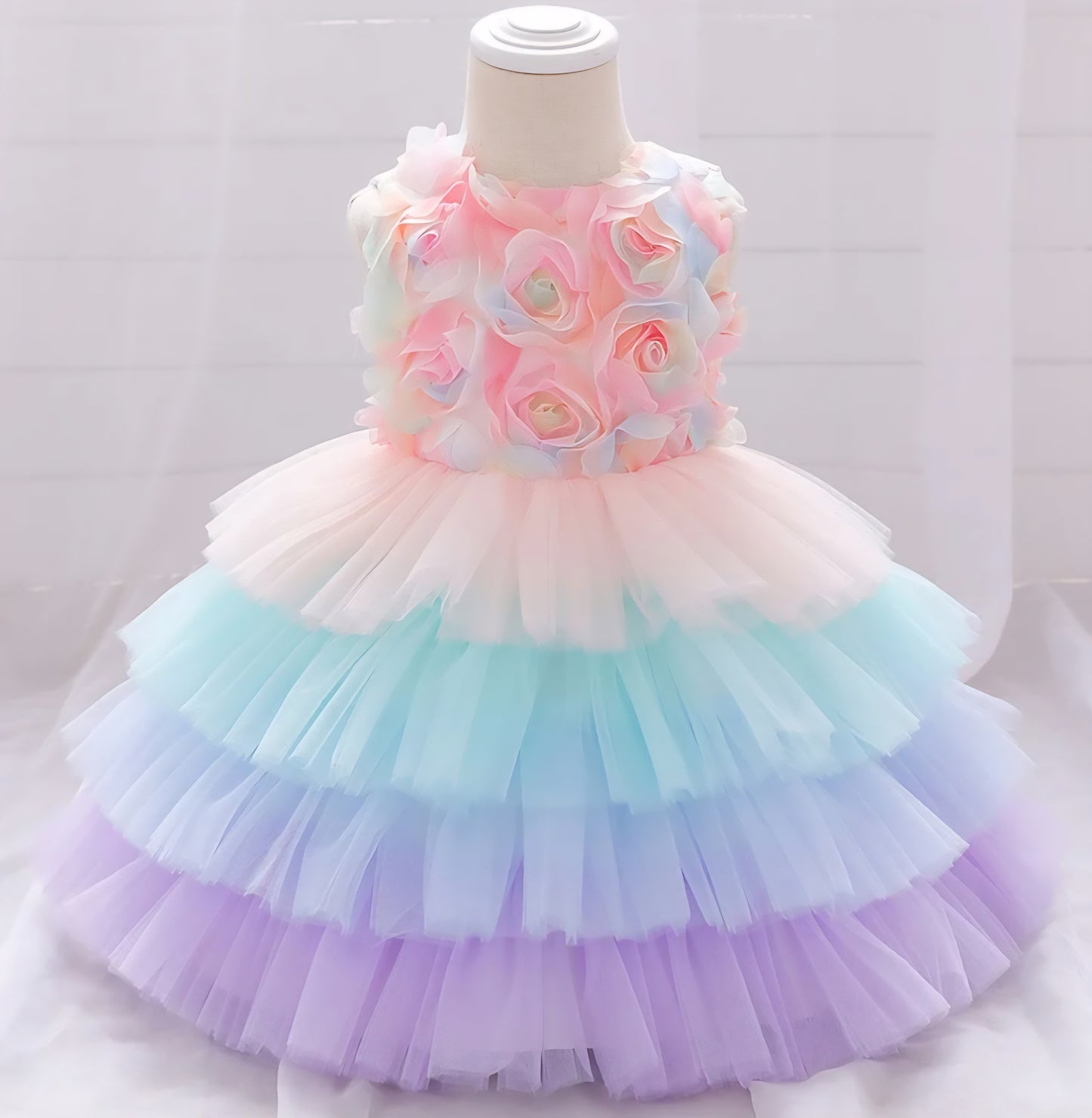 Vestido arcoiris, colorido, unicornio, plim plim 🌈2053