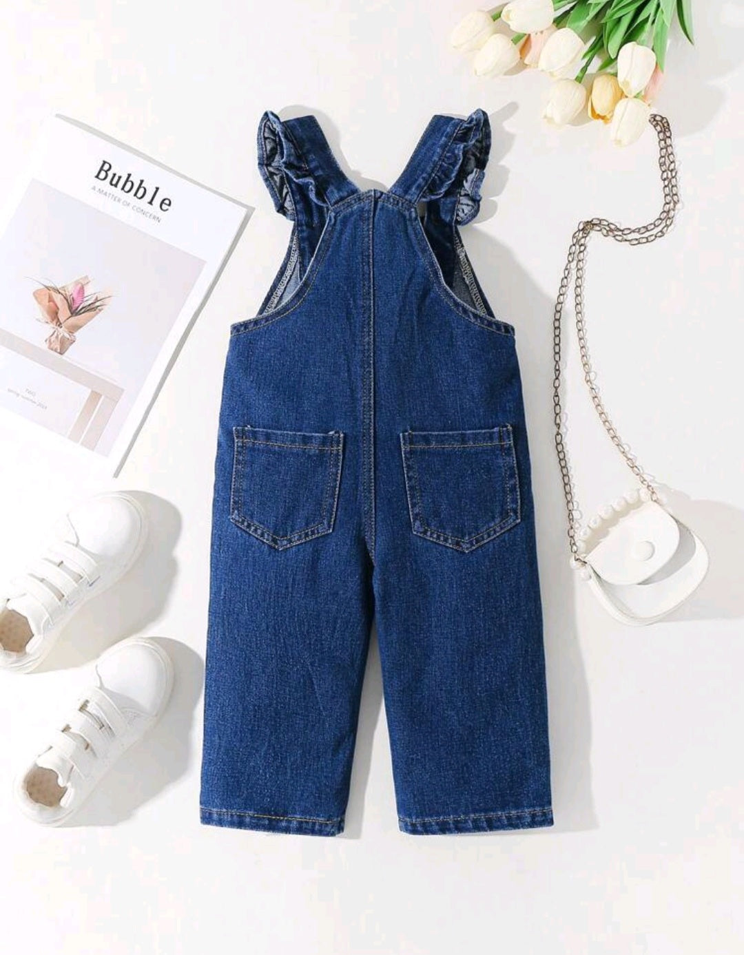 Jardinera de jeans lisa🍂 2603