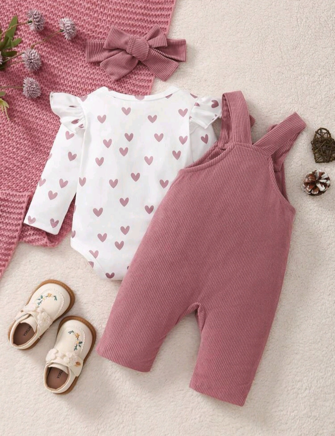 Mono, Jardinera, conjunto pcs 0-18meses 🎀 2605