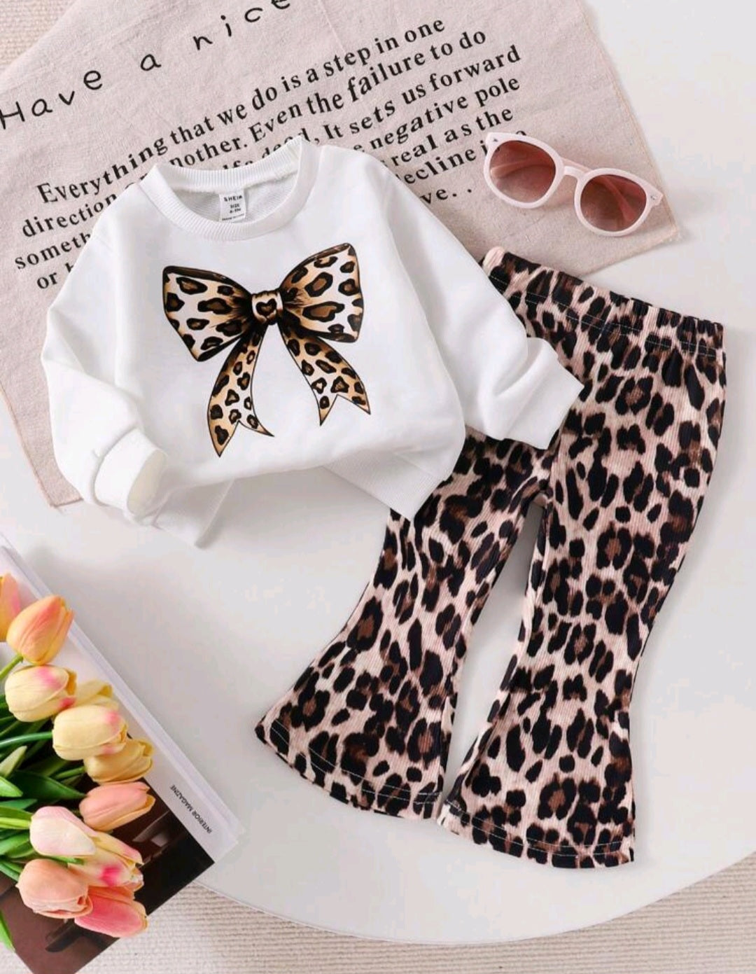 Conjunto pantalón más suéter animal print🎀 inv 2629