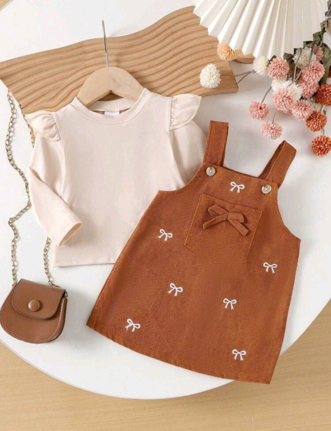 Conjunto 2pcs, Jardinera marrón más básica🍂inv 2631