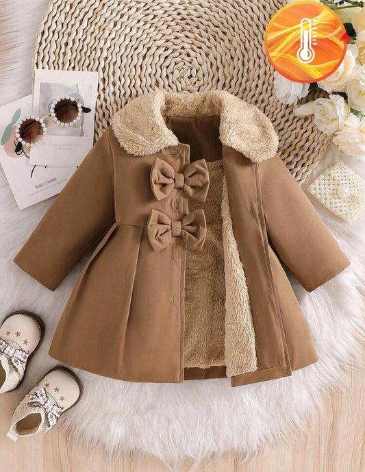 Abrigo, tapado, Camperita frizada marrón🍂 inv 2632