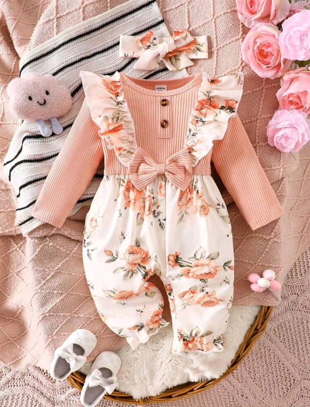 Conjunto enterizo más vinchita🎀 inv 3023
