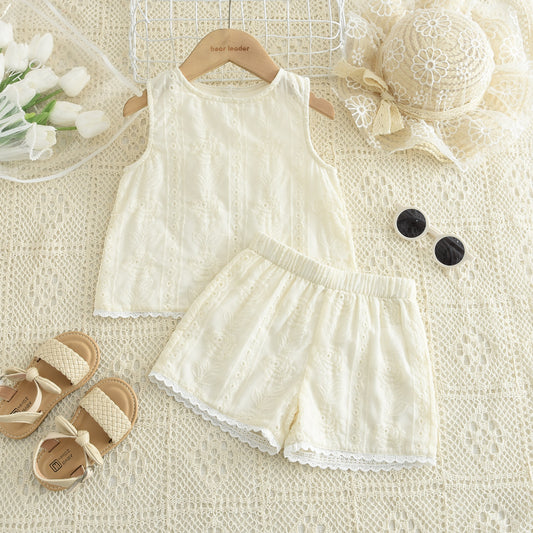 Conjunto Beige💛 blusa mas short pollera 1124, no incluye accesorios!