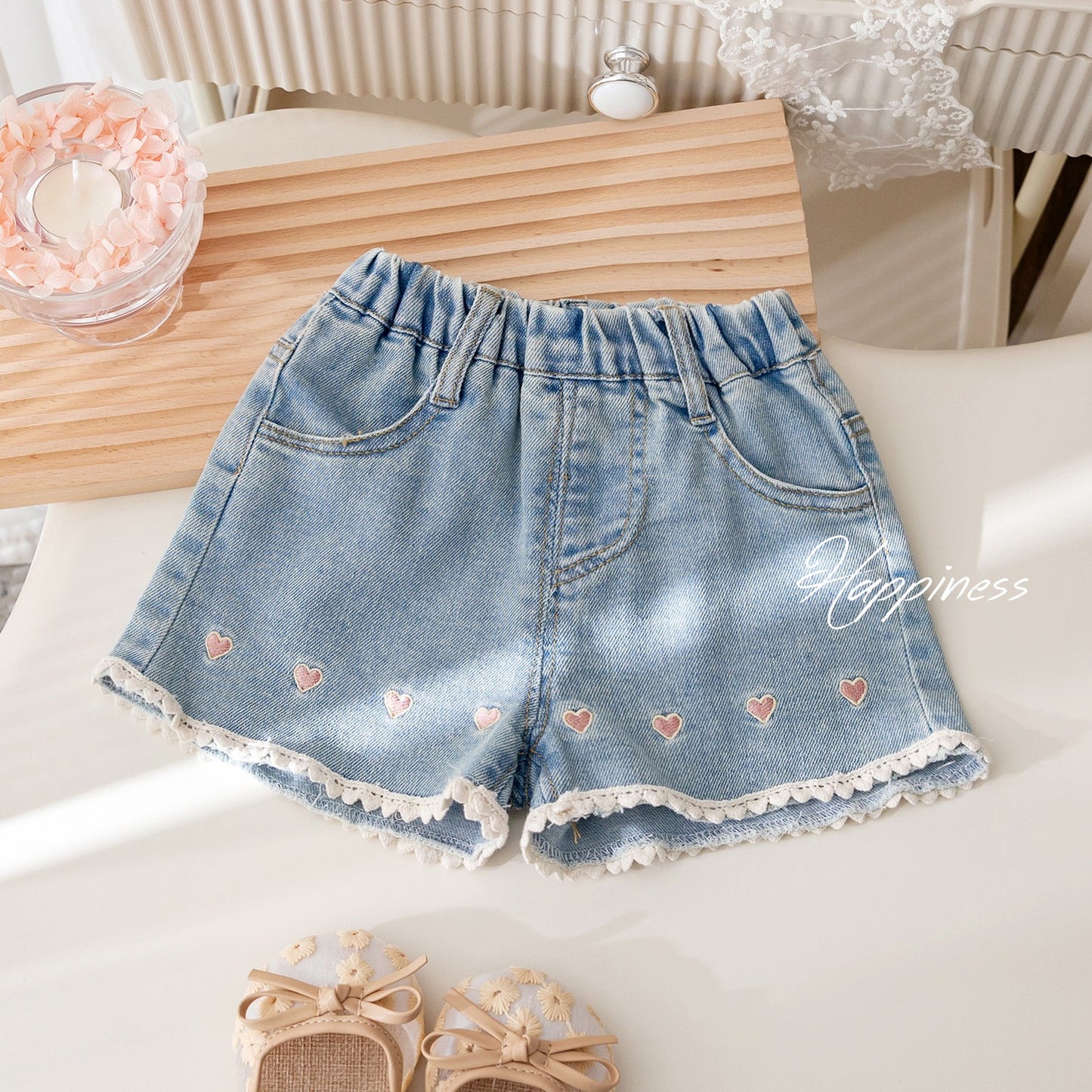 Short de jeans corazoncitos❤️❤️💕1128