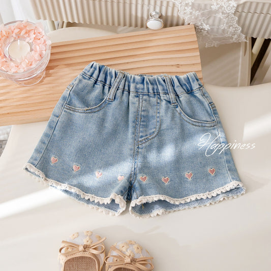 Short de jeans corazoncitos❤️❤️💕1128