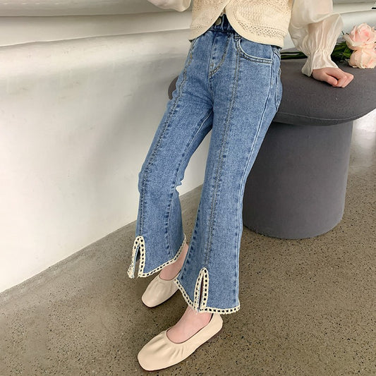Jeans, pantalón, vaquero, pata ancha💕😍1130