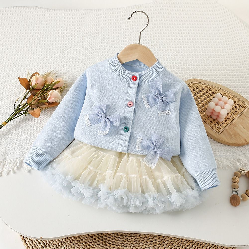Conjunto, suéter celeste más tutu 💙🤍✨2644