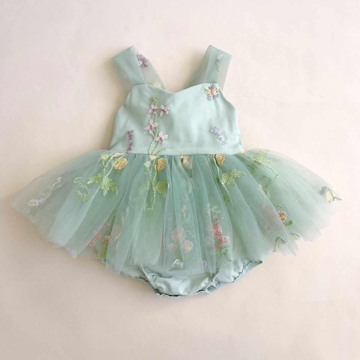 Vestibody verde ajustable, encaje, flores 💚🌸 3621