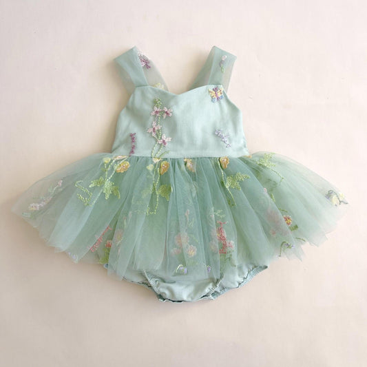 Vestibody verde ajustable, encaje, flores 💚🌸 3621