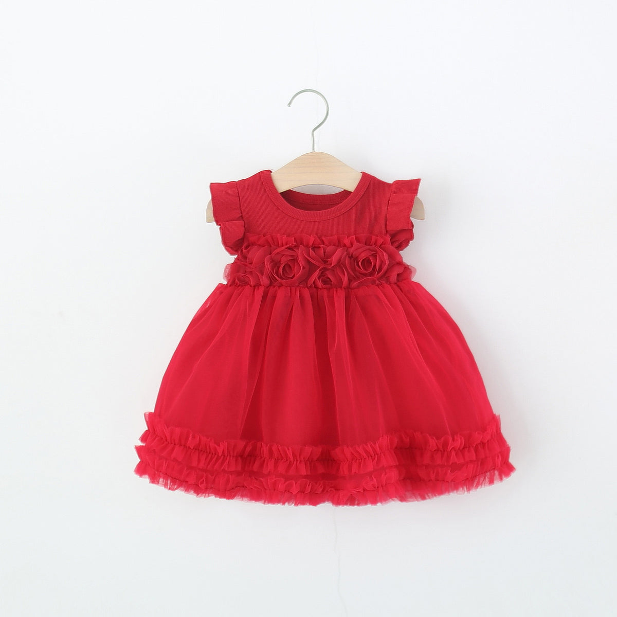 Vestido bordo con detalles de rosas 🌹  3613