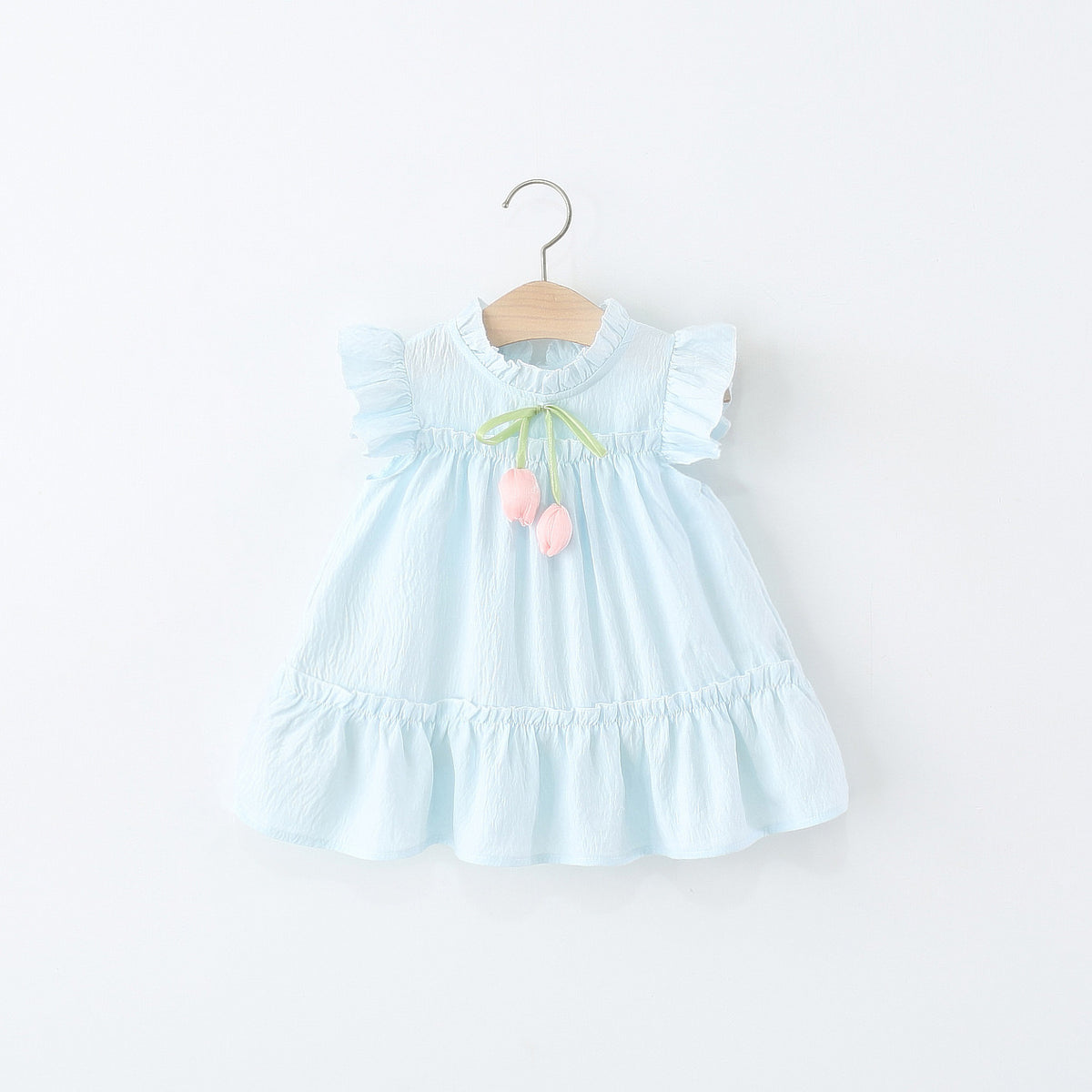 Vestido celeste, tulipán 🌷 3683